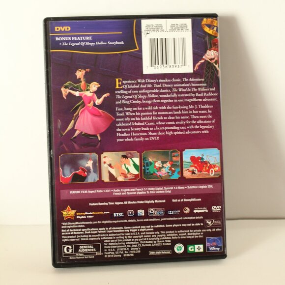 Disney Ichabod and Mr Toad Adventures DVD - Picture 2 of 2